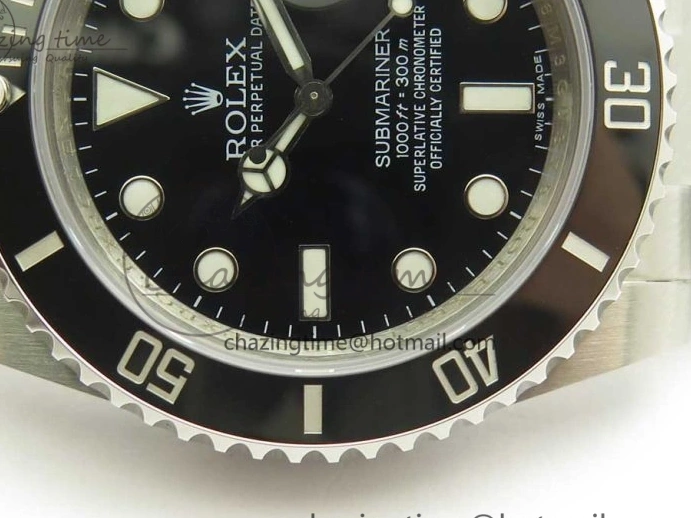 on SS Edition Bracelet 1:1 Best VR3135 Black 904L Ceramic VRF Submariner 116610 LN 0116